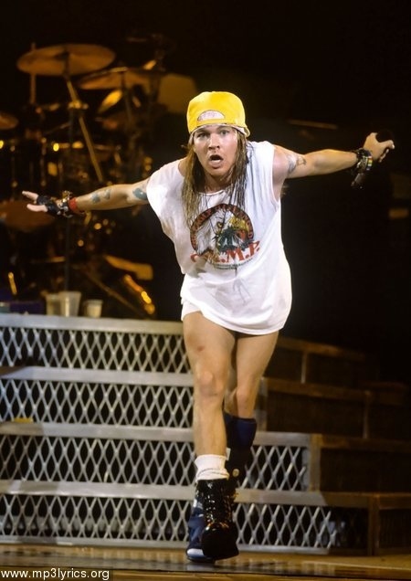 Axl at the peak of his creative and performance powers. He was SO boss that pants were entirely optional.