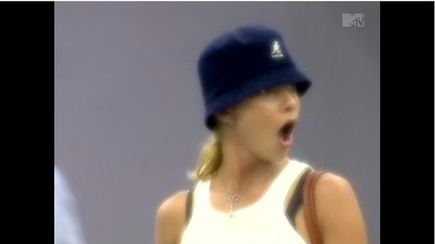 It's unclear whether or not this was the moment Jamie Pressly learned that hungry child laborers were sewing together the pieces for her clothing line, or that she got her hands on the very last navy blue Kangol.