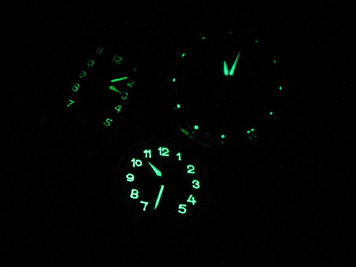 Today, those watches are made with tritium.