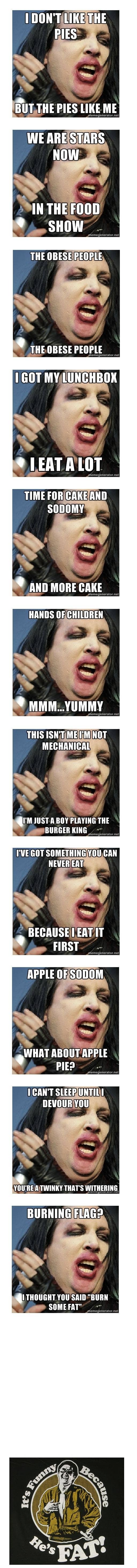 Marilyn Manson Fat Meme