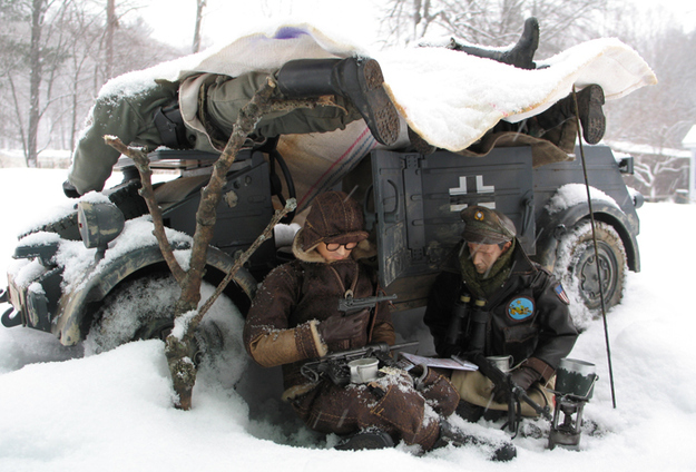 "TC and I are sitting under our shelter made of bodies during the worst snowstorm in Belgian history."