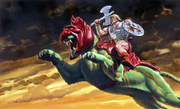 You might think He-Man is badass enough on his own, but you'd be wrong. The man rides an effing cat into battle (or the grocery store, laundromat, whatever). Can you even fathom cruising around on the back of a giant, green-furred, helm-sporting CAT WARRIOR? Nope. But I bet you wish you could.
