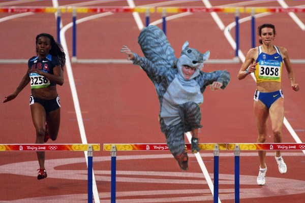SamuraiSmurfette reports a number of sightings.The other athletes gave their best, but in the end, they stood no chance against The Effortless Squirrel Girl.