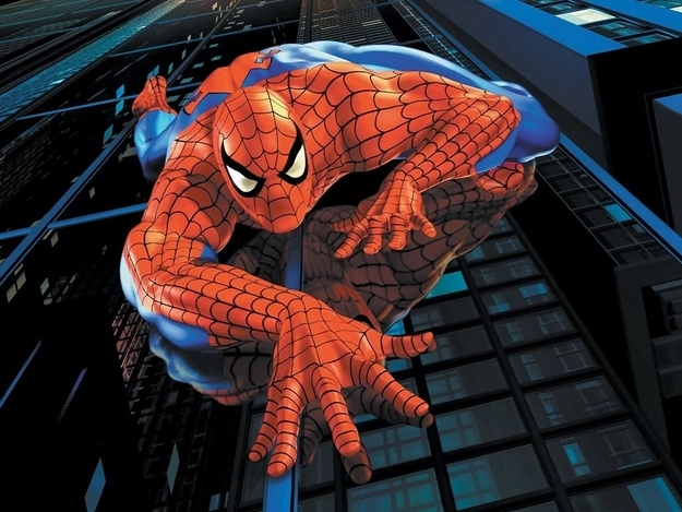 Spiderman makes jumping from building to building look effortless which means traveling from hanging hoops are grappling up a facade on the course would be a breeze for him.