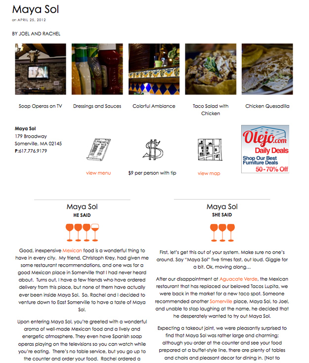 Say the Name of the restaurant out loud 5 times before reading the review. This is a real restaurant in Somerville, MA. Follow the link to the full review.