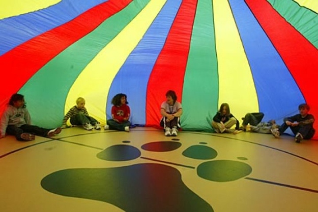 Because everyday can be parachute day in gym class if you want it to be: