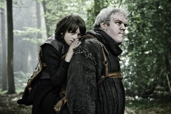 Bran and Hodor – fugitives on the run. Chick magnets who drive with the top down blasting side one of Zeppelin IV. They learned that from Mike Damone.