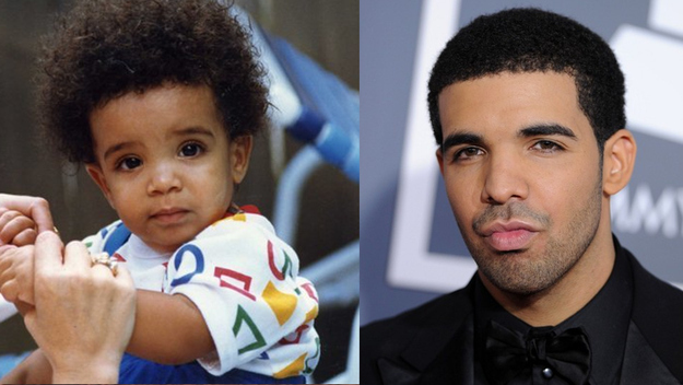 Little Drake's expression is screaming, "YOLO."