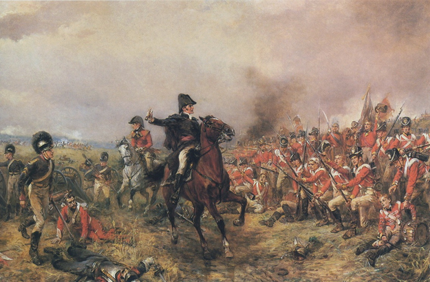 The ever-persistent French Emperor, Napoleon, finally met defeat against the British-lead coalition forces at Waterloo. Having just escaped from exile on the island of Elba, Napoleon assembled troops in an effort to take his adversaries by surprise. The French Army eventually retreated after being defeated by the musketry of the British Guards Brigade, and Napoleon died in exile a few years later.