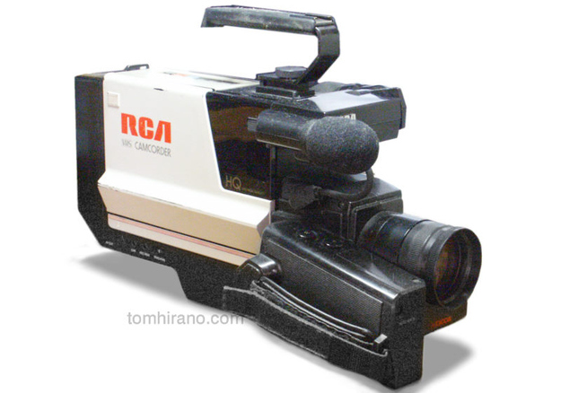 Can you believe our parents put full-sized VHS tapes into these things and lugged them to soccer games?