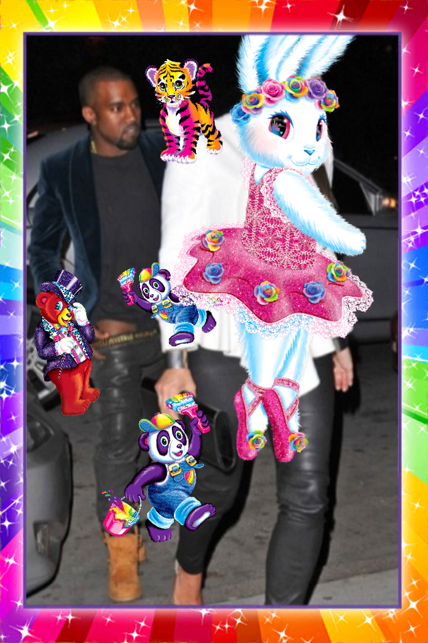 Hiding Kim Kardashian's face is an EXCELLENT way to use the Lisa Frank app.