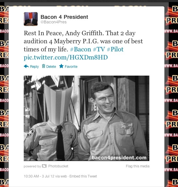 Did you know that C.P. Bacon had tried out for the deputy role? The working title of the show was Mayberry P.I.G. until they decided to go with Don Knotts instead.