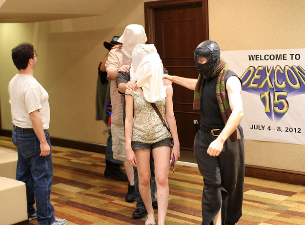 Pro tip: If you see these guys in a hotel lobby, DO NOT follow them.