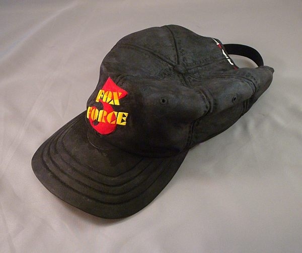 "Ms. Wallace's Hat" Carved wood, silk dyes & mixed media, 12" x 6" x 6", 2008