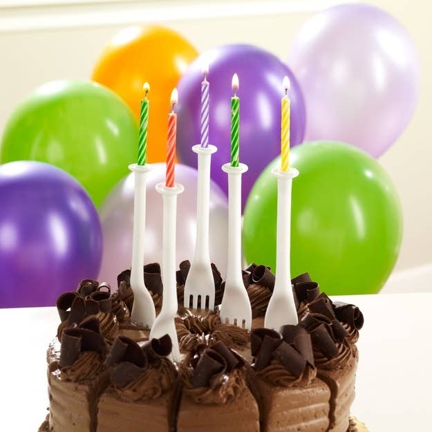 Because why should you have to buy candles and forks separately? Party time saver, or totally pointless?