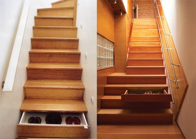 Is it a staircase? Nope! Well, yes. But it's also a set of drawers. Space saver, or totally pointless?
