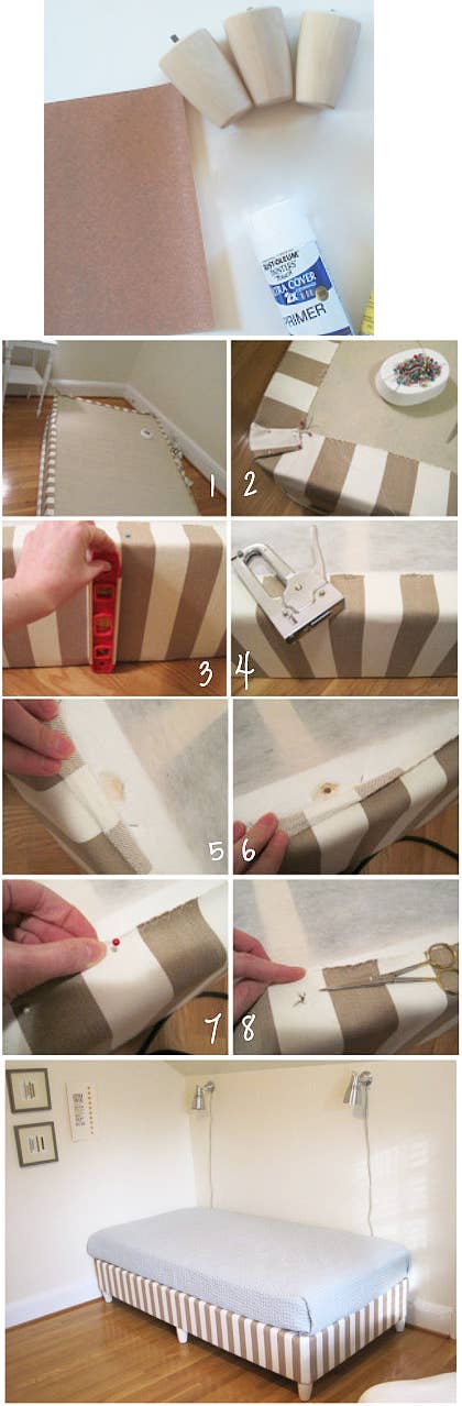 This eliminates the need for a bedskirt.