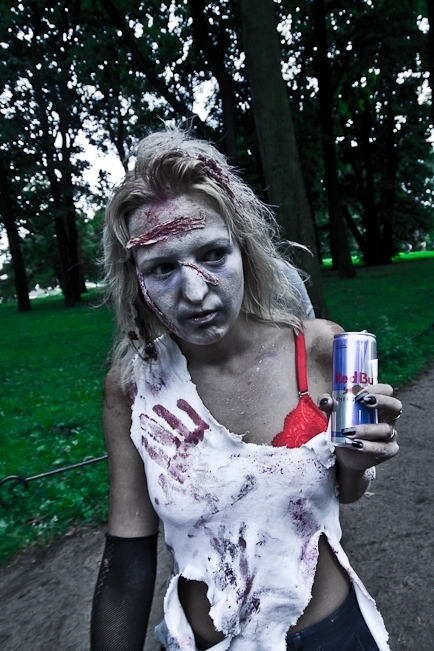 (sigh), The first rule of Zombie Mob is No Red Bull.