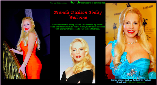 This is her official personal website. Who told her this looked okay?