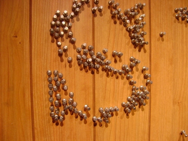 Put all the thumbtacks sitting in your drawer on your corkboard. You have an entire box at your disposal! Jackson Pollock probably started out this way. You have an entire canvas to express yourself via thumbtacks and Post-Its. It'd be a shame if you didn't allow yourself to shine. I'm not trying to assume anything, but I'd like to think if Michelangelo was still alive, he'd make the Sistine Chapel 3-D. And removeable.