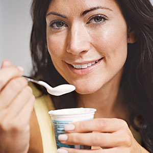 "I like yogurt served on a spoon covered in yogurt."