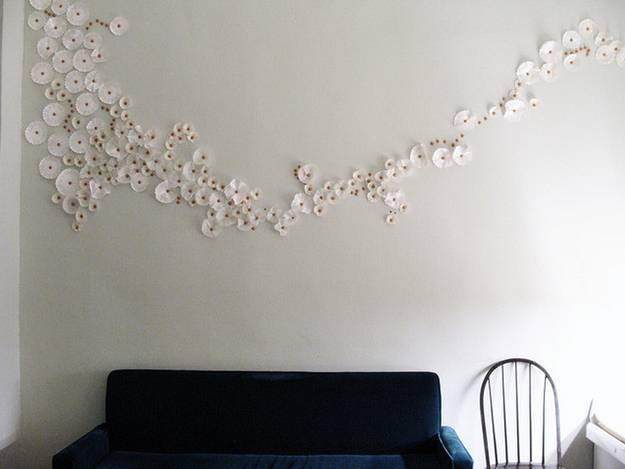 DIY Easy Wall Art, Silver Foil Wall Art