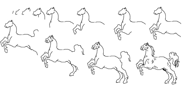 Maurice Sendak's original plans for the book that became Where the Wild Things Are involved the protagonist escaping to a land populated by wild horses. Luckily for us, Sendak discovered he didn't have a damn clue how to draw a horse, and changed the concept to "Wild Things," which he took from the Yiddish expression "Vilde chaya." Sendak knew how to draw his relatives; he modeled the monsters after them.