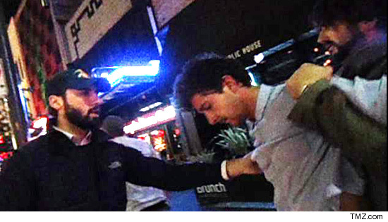 Moments after the attack, Shia tries to chase after the guy -- but someone who appears to be his ...