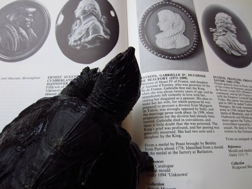 Researching antiques.