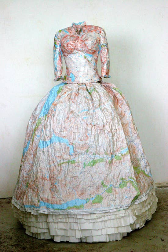 she wore a paper dress This is my mother around 1932 wearing the crepe paper dress a family friend made for her. Looks like maybe she wore it for Easter