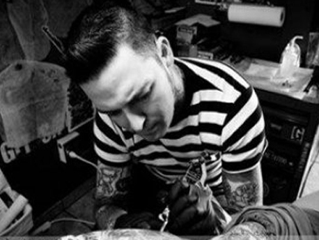 Sawdust first became interested in tattooing in '92. But instead of doing an apprenticeship like most, he ended up teaching himself the ropes. He began professionally tattooing in 2003 and opened up his own shop by 2004. Sawdust prides himself on his Modern American Traditional and Japanese style art.