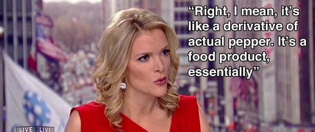 Megyn Kelly on pepper spray. November 21, 2011