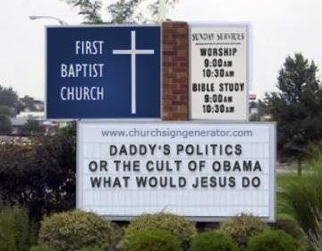 For One Thing- He Wouldn&#39;t Go To That Church.