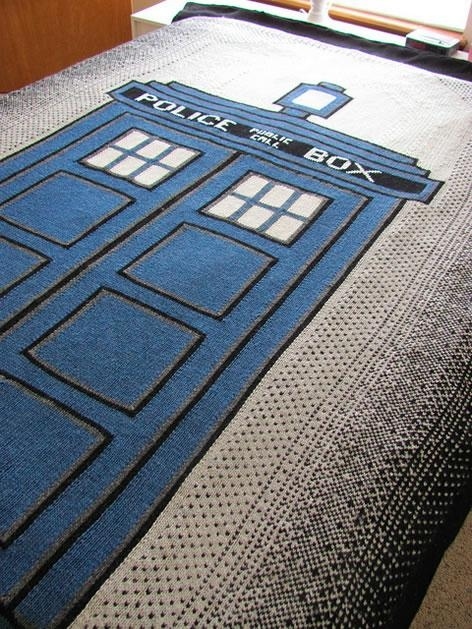 TARDIS blanket