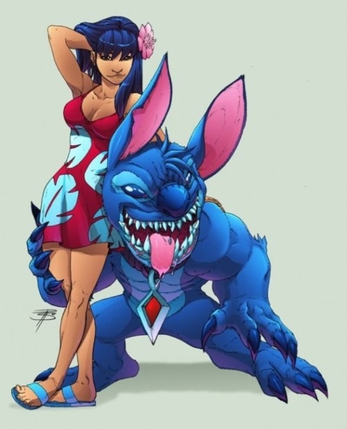 Grown Up Lilo and Stitch by Royce Southerland