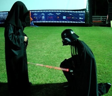 Lord Vader Tebowing