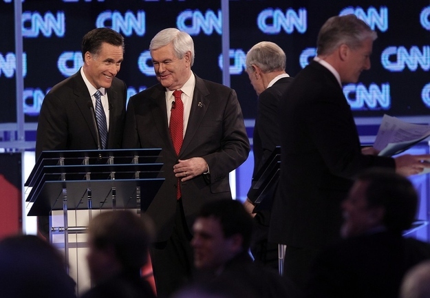 (Getty Images)Okay he's not laughing here, but he's clearly about to tell a joke, and Newt definitely laughs at his own jokes.