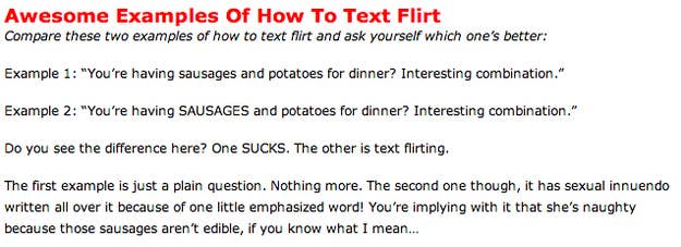 12 Terrible Pieces Of Text Flirting Advice From The Internet