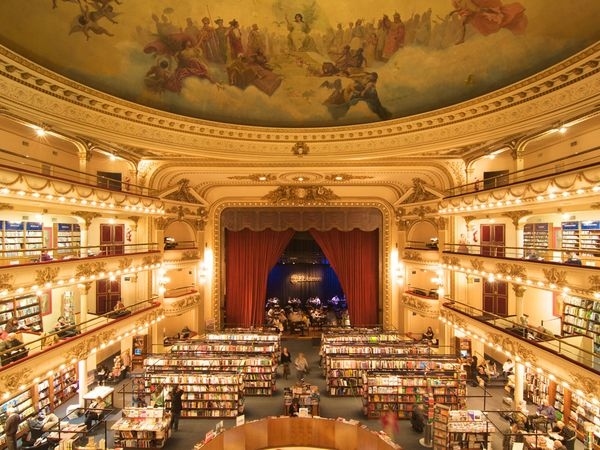 The Librería El Ateneo Grand Splendid is an ornate theater-turned-bookstore in Buenos Aires, and I want to go to there. Who's buying my ticket to Argentina?