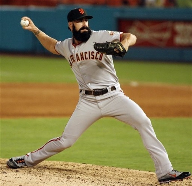 San Francisco Giants' Brian Wilson helped his team win the World Series in 2010 and there's no doubt in our mind that his fierce competitive spirit (and his beard) would come in handy in the hardest of obstacles.