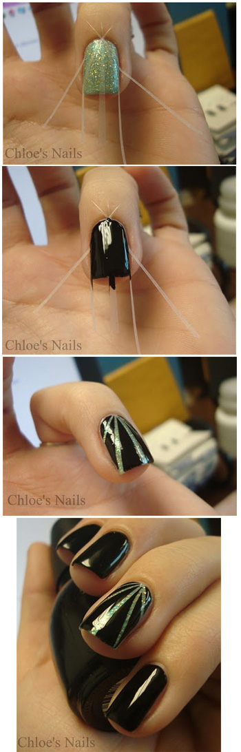 5 Nail Art Designs To Try with Scotch Tape!