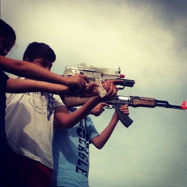 (1 pt if they hand me gun w/o me begging)-- They thought it was about accuracy, but it was about sharing.