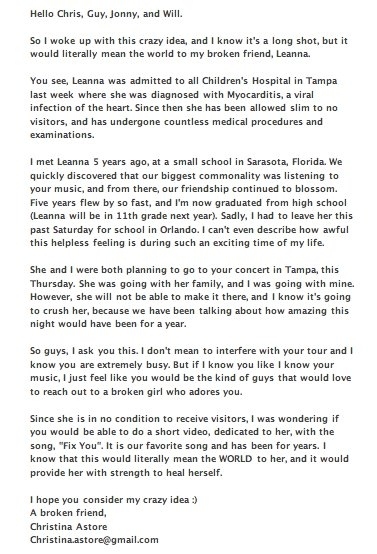 I really hope this girl's dream comes true.