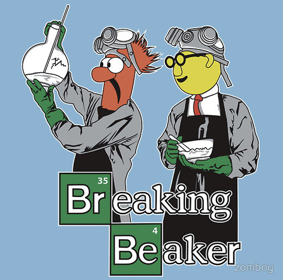 And now we know that there's a surprising amount of Jim Henson/Breaking Bad fanart on the Internet. And now we're wondering why we're even surprised.