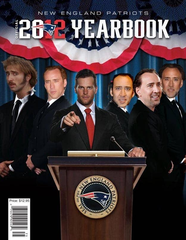 The New England Patriots Yearbook Cover Is A Weird Presidential Nightmare
