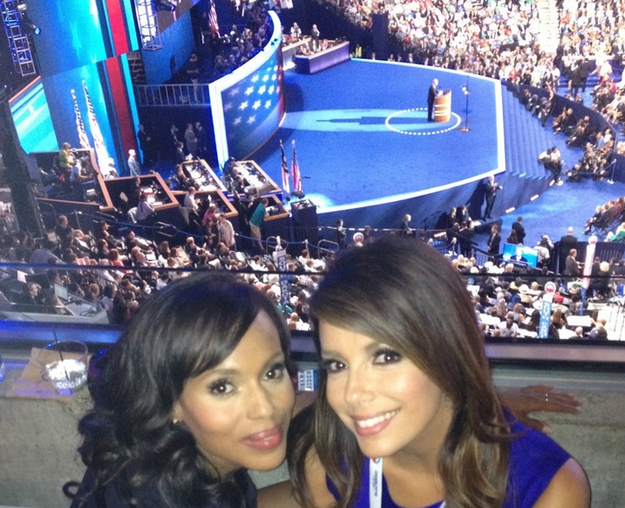 With Kerry Washington (as Joe Biden speaks).