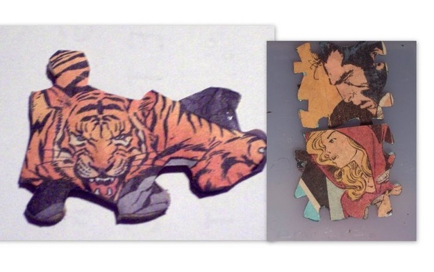 Tiger fromm fables comic, and some x-men pins