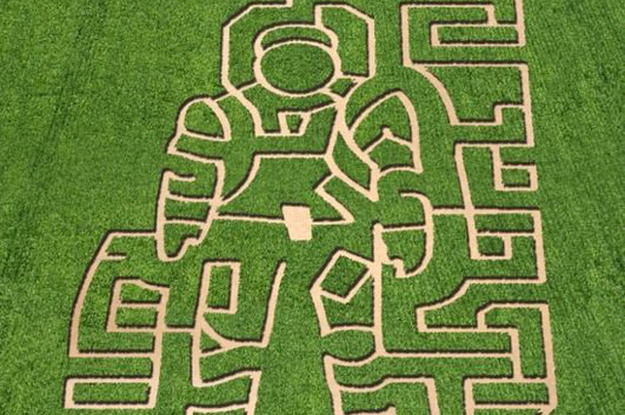 Corn maze at The Rock Ranch; The Rock, Georgia. Photo credit: The MAiZE Inc.