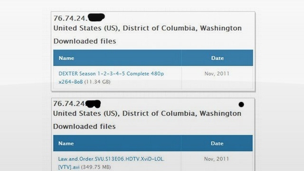 Using tracking software some 50 million users were tracked and several came back downloading movies from Sony, Universal and Fox. Torrents are being downloaded in the palace of French President Nicholas Sarkozy, and today we can add the RIAA and the Department of Homeland Security 900 IP addresses to the list.