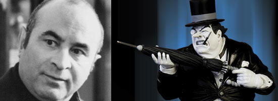 Bob Hoskins as the PenguinIt's kind of sad that most people will remember Bob Hoskins from either Who Framed Roger Rabbit? or his disastrous turn in Super Mario Brothers. Maybe we'd all be better off remembering his roles as Harold Shand in The Long Good Friday, Manuel Noriega, hell even Bart in Unleashed. Danny DeVito's Penguin was pitch-perfect for Tim Burton's vision of Gotham City, but if anybody else were made to order for playing the greedy, brutal, obsessive Oswald Cobblepot, it's the man who's played one of the best British gangsters ever to grace the big screen.